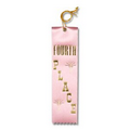 4th Place 2"x8" Stock Award Ribbon (Carded)